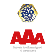 Drytech garanti, byggaranti, iso certifikat og Kreditvurdering AAA fra Bisnode